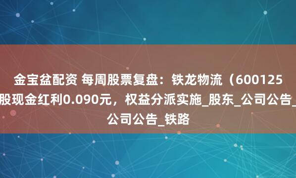 金宝盆配资 每周股票复盘：铁龙物流（600125）每股现金红利0.090元，权益分派实施_股东_公司公告_铁路