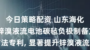 今日策略配资 山东海化申请改性锌溴液流电池碳毡负极制备方法专利, 显著提升锌溴液流电池负极性能