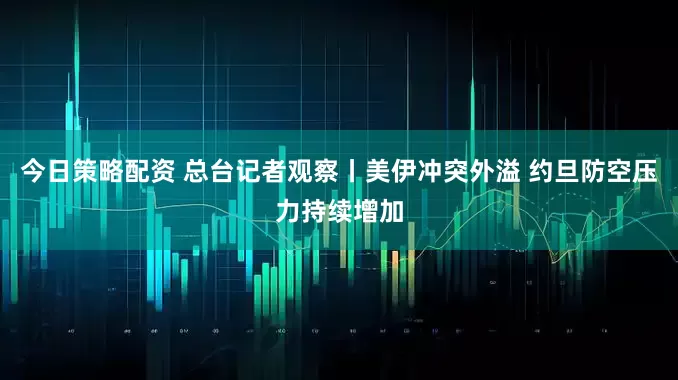 今日策略配资 总台记者观察丨美伊冲突外溢 约旦防空压力持续增加